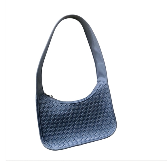 Anthropologie Handbags - AntropolgieElegant Blue Woven Shoulder Bag